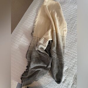 Black and Cream Scarf